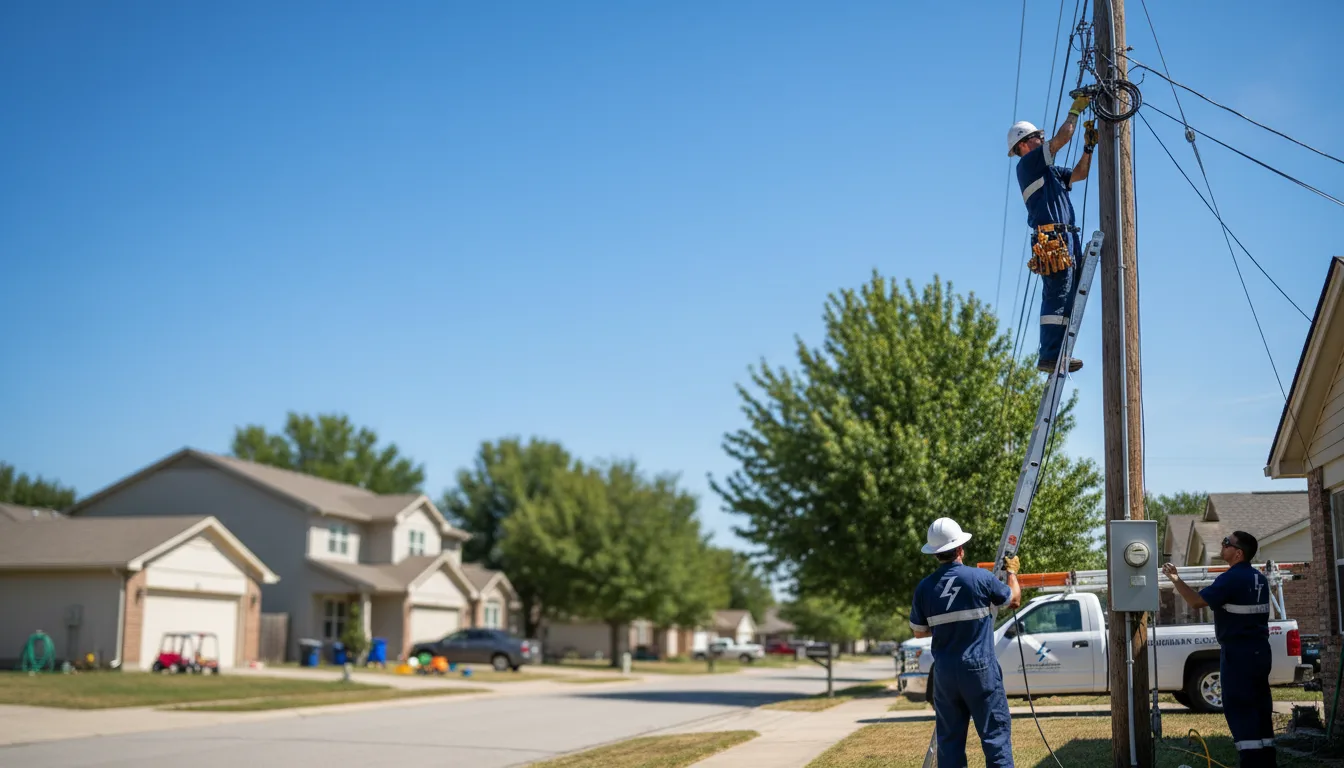Residential electrician providing installation services in Hickman, NE